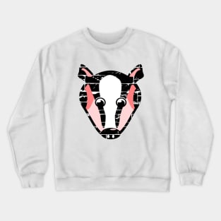 Cute Badger Face Crewneck Sweatshirt